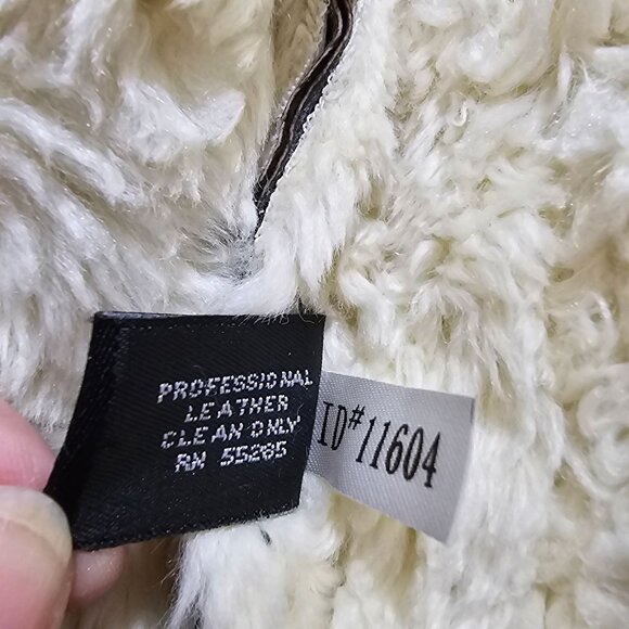 Express Women's Brown Suede Jacket With Faux Shearling Lining Size 9/10 Warm & S - Picture 7 of 11